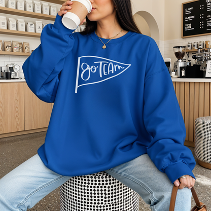 Go Team Pennant Crewneck Sweatshirt | Game Day Spirit Wear