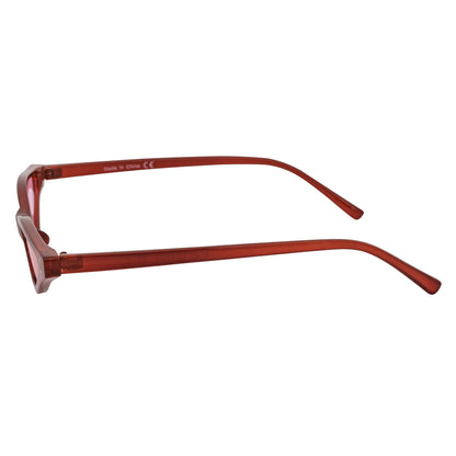 SIAMESE - Mid Century Small Slim Pointed Cat Eye Red Sunglasses Red Lens