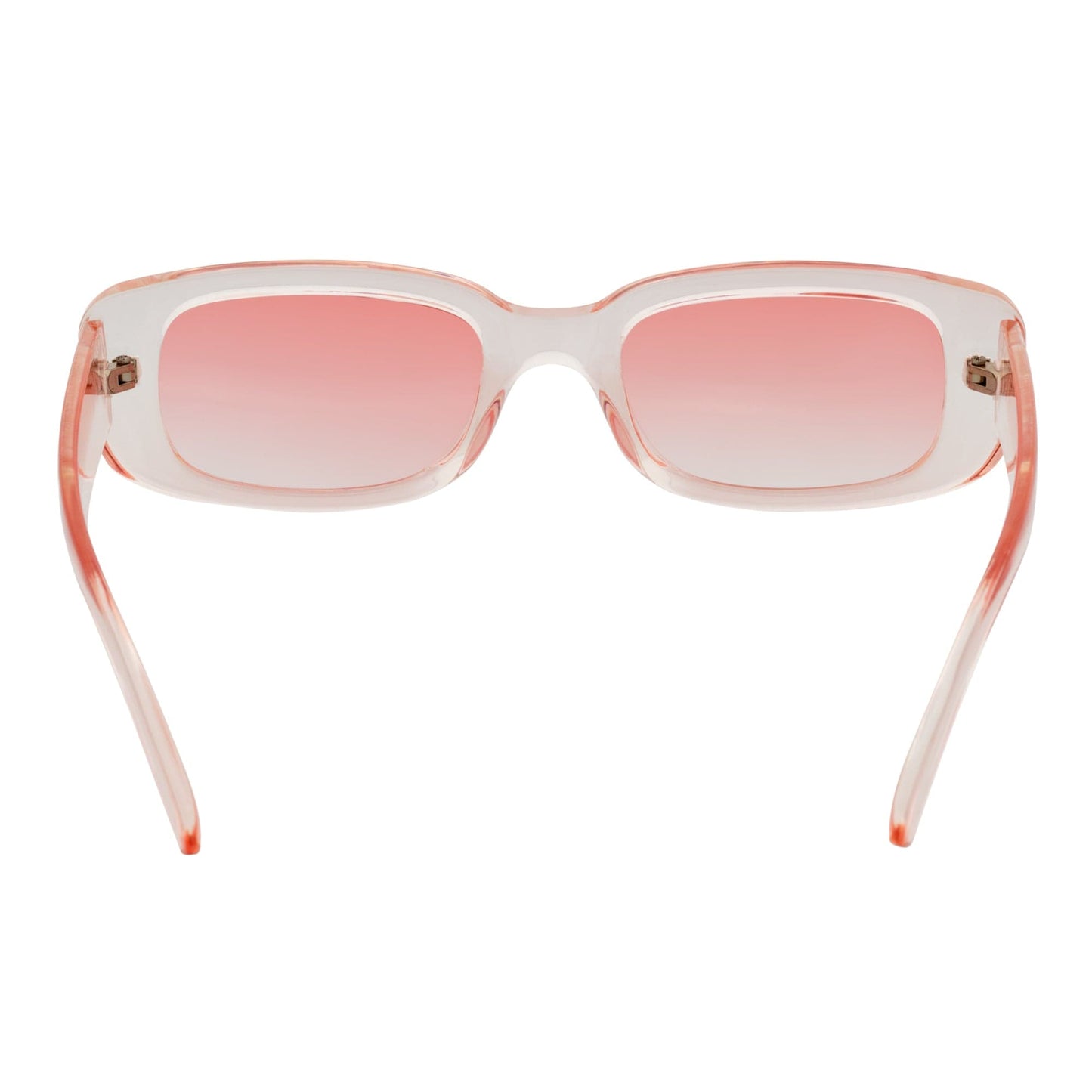 SLIM - Retro 90s Slim Small Rectangle Sunglasses Pink Pink Tint