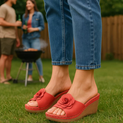 Women's Tokyo Coral Wedge Sandals