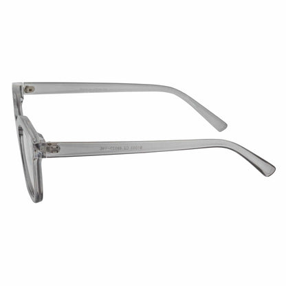 WALKER - Thick Horn Rimmed Blue Light Glasses Clear Gray Clear Lens