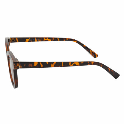 WALKER - Thick Horn Rimmed Blue Light Glasses Tortoise Shell Clear Lens